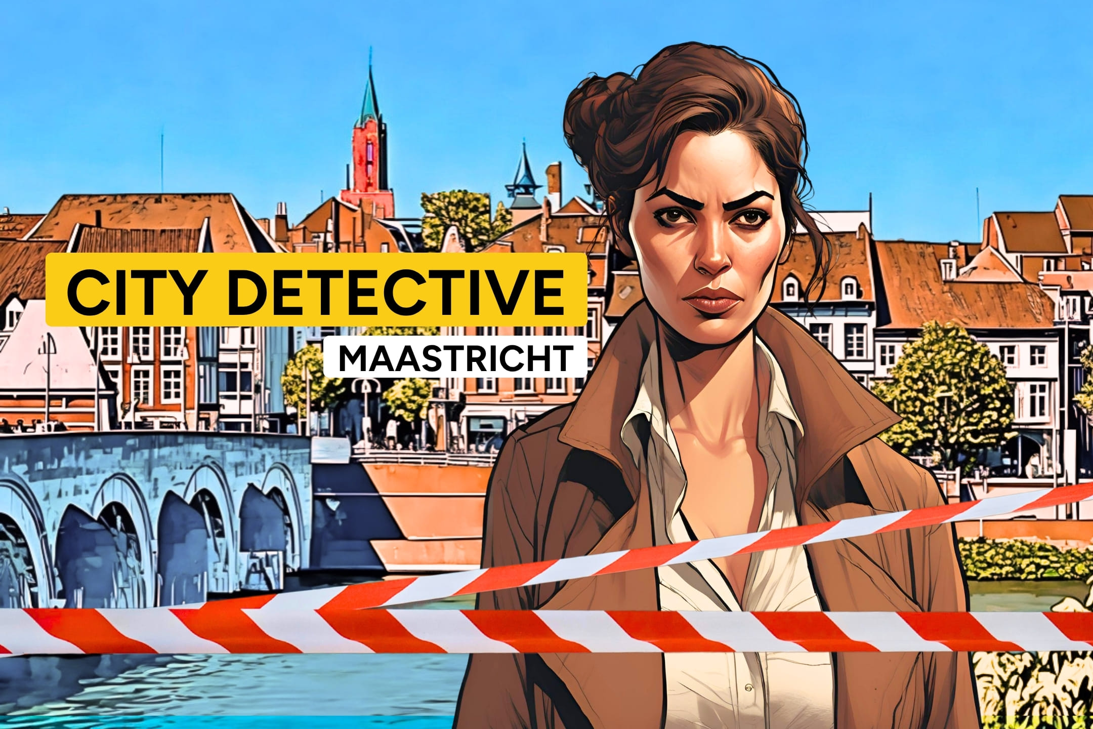 City Detective Maastricht outdoor escape game cover illustration