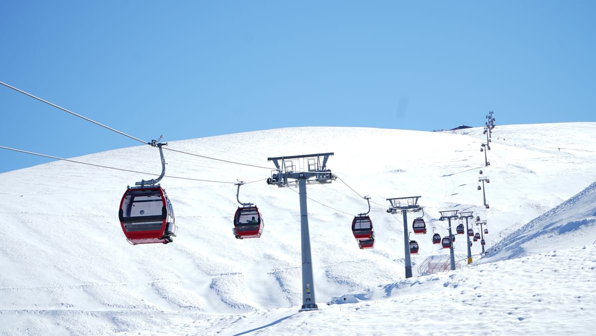 White Route to Cappadocia; Ski Erciyes, see Cappadocia. Ski, caves, views, food. Turkiye winter trip 2026