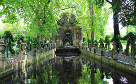 Leisurely Stroll Through the Luxembourg Garden in Paris