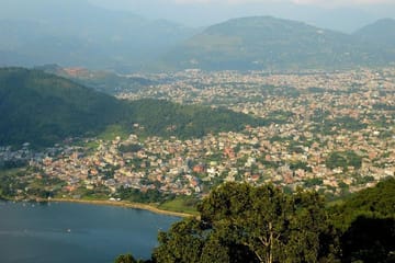 The World Peace Pagoda in Pokhara