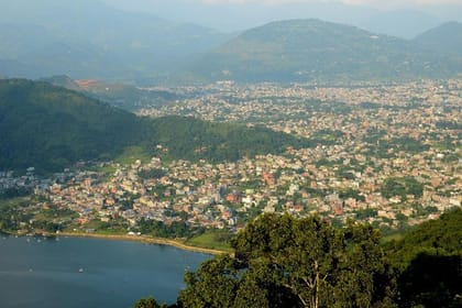 The World Peace Pagoda in Pokhara