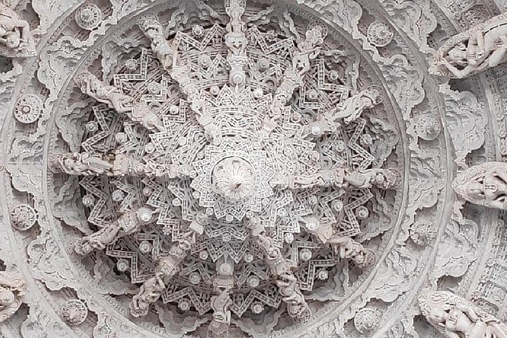 At the Top view inside of Temple