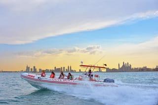 Dubai Speedboat: Marina, JBR & Ain Dubai Skyline Cruise
