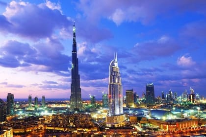 Private Dubai Night tour with photo stop at Burj Al Arab,Burj Khalifa & Atlantis