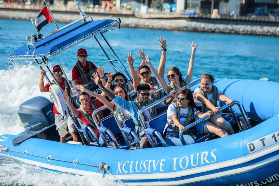 Dubai : Sea Adventures: Choice Between Dubai Marina Yacht Tour Or Speed Boat Thrills