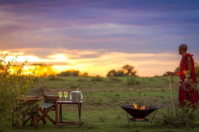 Sundowner at the Mara