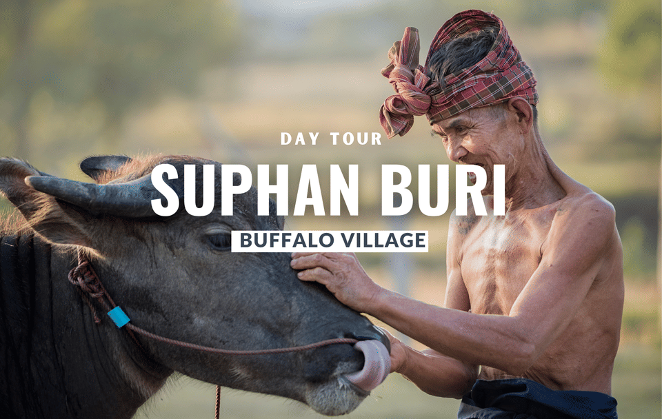 Day Tour to Buffalo Village and Sam Chuk Market in Bangkok