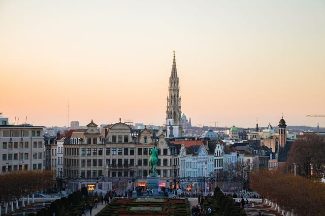 View over the city-center