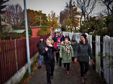 Funky Iceland Reykjavik walking tour group