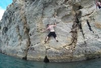Deep Water Soloing &amp; Cliff Jumping in Split