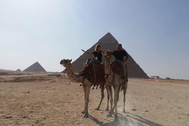 Pyramids tour with camel ride