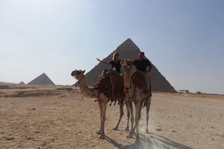 Pyramids tour with camel ride