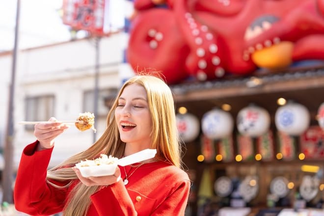 (1 Group Only) Osaka Dotonbori Food Tour Wagyu & Ramen Takoyaki 2