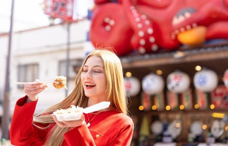 (1 Group Only) Osaka Dotonbori Food Tour Wagyu & Ramen Takoyaki
