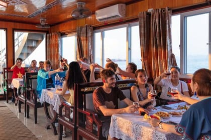 Ha Long Bay Cruise Day Tour with lunch, kayaking, surprise cave & titop island