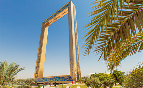 Dubai Frame Tour and Dhow Dinner Cruise in Dubai