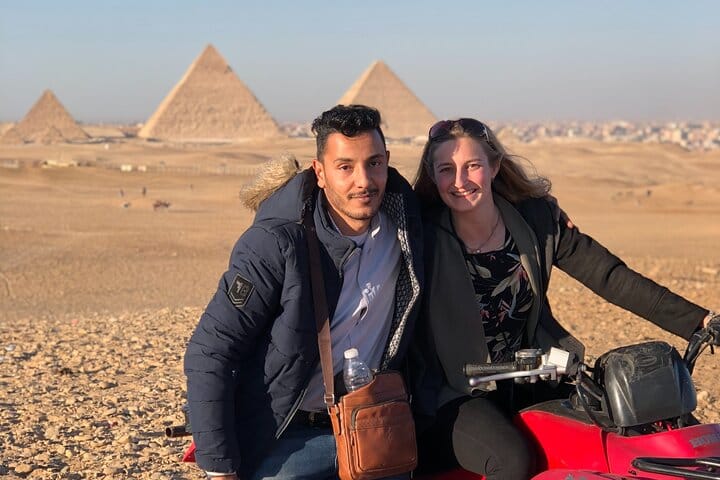 Quad Bike Trip At Desert of Giza Pyramids With Transfers and Drinks