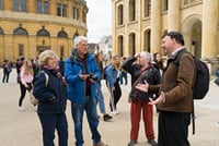 Peter guiding by Sheldonian