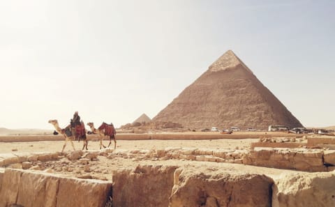 Day Trip to Giza Pyramids and Egyptian Museum from Hurghada