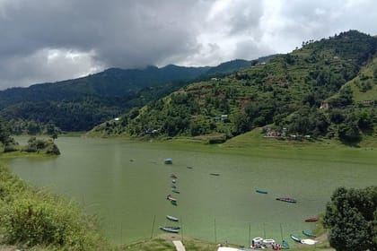 Nepalese goat cheese tasting with short trek near Kathmandu