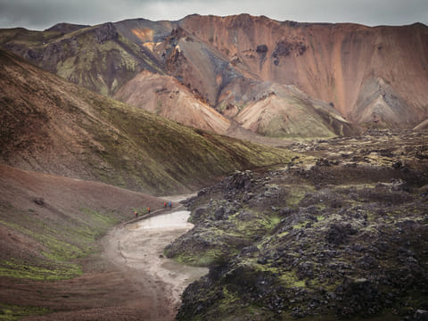 Bus transfer from Landmannalaugar to Hella / Reykjavik