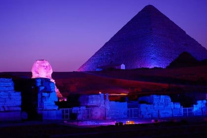 Private Sound and Light Show at Giza Pyramids