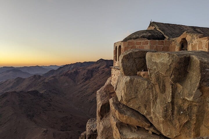 St Catherine’s Monastery and the Summit of Mount Sinai from Sharm