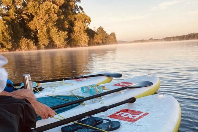 SUP Sun Experience — Abfahrt auf dem Rio Lima ab Ponte de Lima – image 14