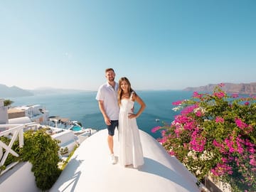 Professional Photo Shoot Experience in Santorini