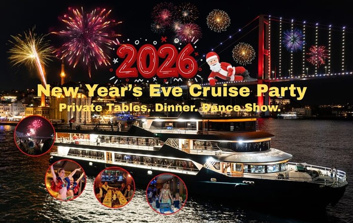 Istanbul Bosphorus New Year’s Eve Dinner Cruise Party in Istanbul
