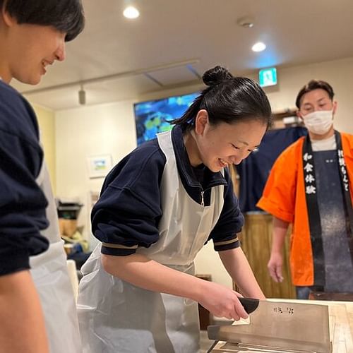 Experience traditional Japanese cuisine, making soba noodles in Sapporo, in a fun and casual way.