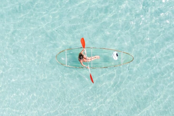 Transparent Kayak Adventure and Drone Experience in Zanzibar photo 2