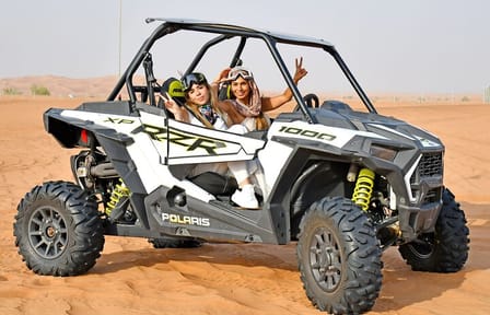 Premium Desert Safari with Dune Buggy, Camel Ride, and BBQ in Dubai