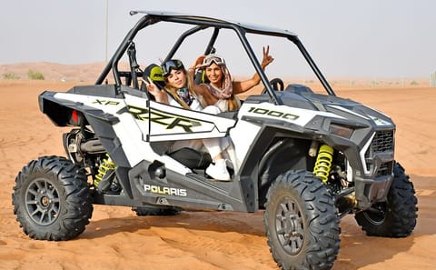 Premium Desert Safari with Dune Buggy, Camel Ride, and BBQ in Dubai