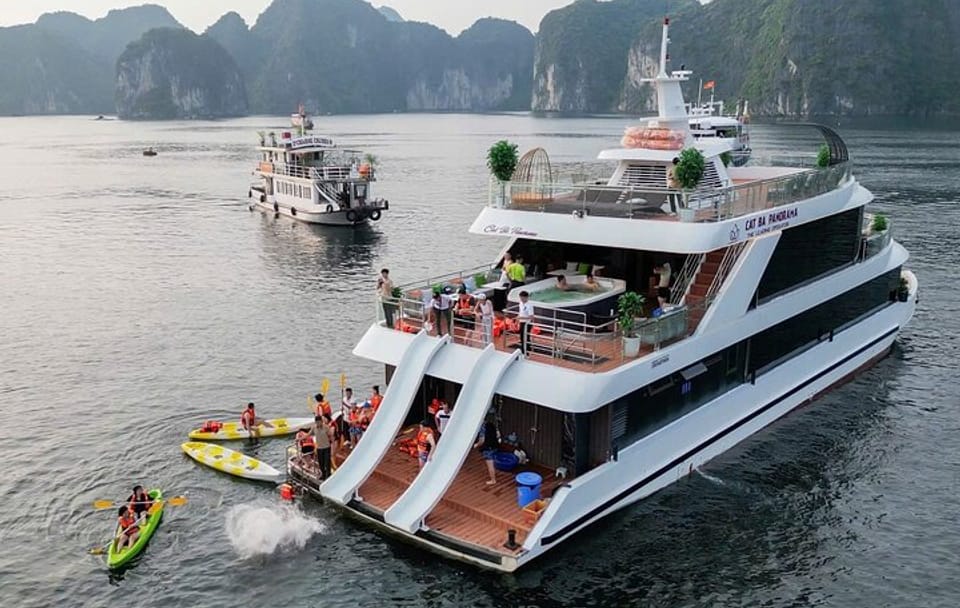 Cat Ba: Spectacular Lan Ha Bay Sunset on D’Charme Luxury Cruise
