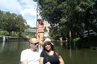 Oxford punting on river with chauffeur guide
