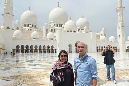 Grand Mosque Emirates Palace and BABS Temple