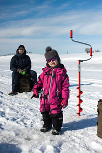 Ice Fishing & Steaming Hot Drinks