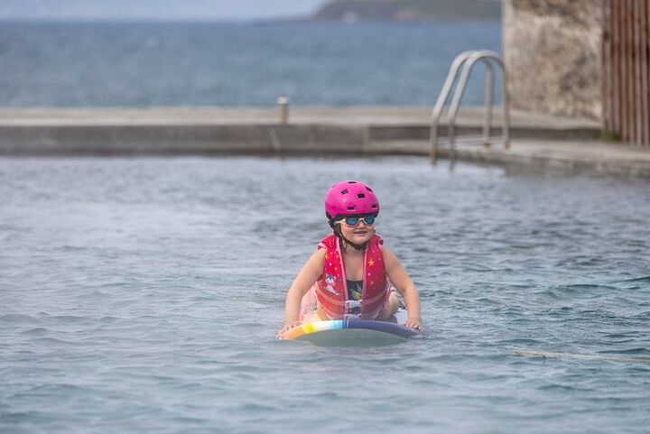 Using floaty surf boards