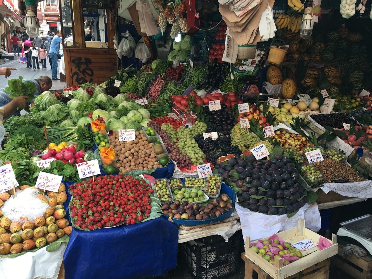 Kadikoy market on the Asian side of Istanbul
