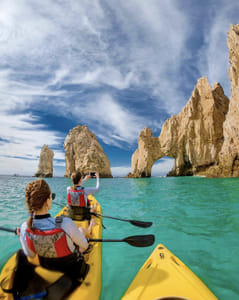 Private Los Cabos Arch and Playa del Amor Tour by Glass Bottom Kayak