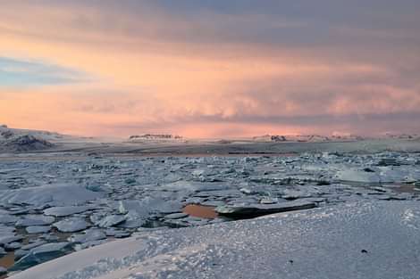 Iceland Glacier lagoon during Arctic adventures 2 day south coast tour