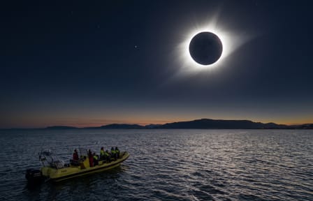 Solar Eclipse Viewing by RIB Speedboat in Reykjavík