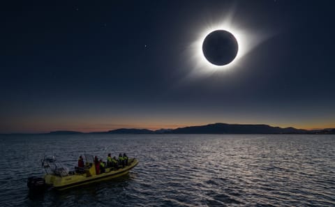 Solar Eclipse Viewing by RIB Speedboat in Reykjavík