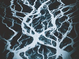 patterns of the river deltas