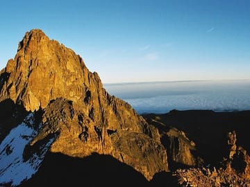 Glimpse of the slopes of mt Kenya
