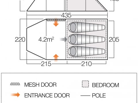 Tent - Two to Three Person XXL - Rental, photo 2