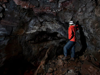 Caving tours in Icelandic lava fields