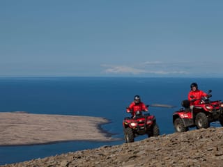 ATV riding as part of the Fast Lava day tour from Reykjavik