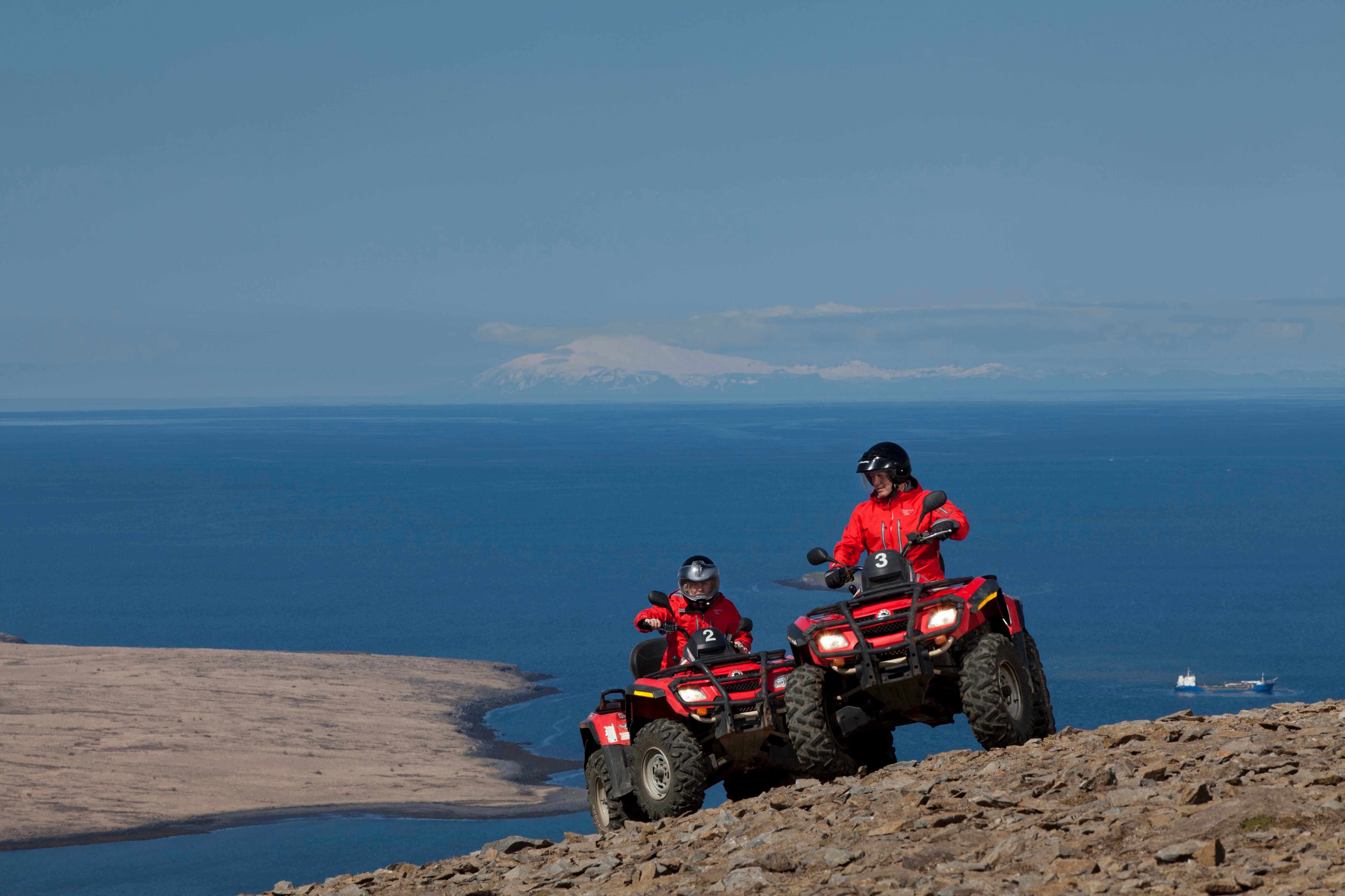 ATV riding as part of the Fast Lava day tour from Reykjavik 